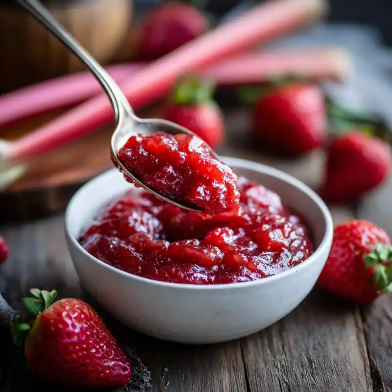 Strawberry Rhubarb Compote – Bold Red Fruit in 30 Minutes